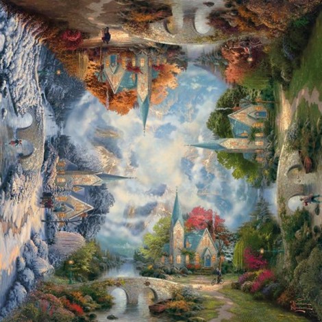 Fantasy Dream Magic Forest 5d Diy Diamond Painting Kits UK VM8922