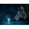 Fantasy Dream Style Wolf Pattern 5d Diy Cross Stitch Diamond Painting Kits UK QB6637