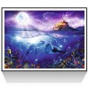 Best Fantasy Mystical Dolphin Pattern 5d Diy Cross Stitch Diamond Painting Kits UK QB7103