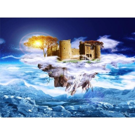 Full Drill Fantasy Castle 5D Diy Cross Stitch Diamond Painting Kits UK NA0032