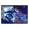 Fantasy Dream Dolphin 5d Diy Cross Stitch Diamond Painting Kits UK QB6531