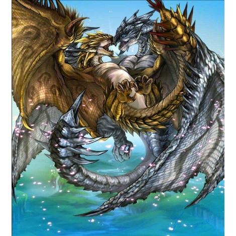 Special Flying Dragon Embroidery Cross Stitch VM92330