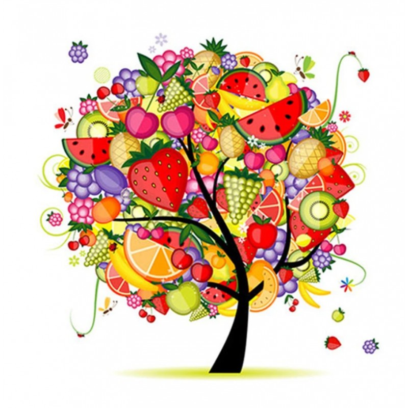 Cartoon Fruit Tree 5...