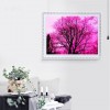 Hot Sale Pretty Pink Trees Diamond Painting Kits AF9580