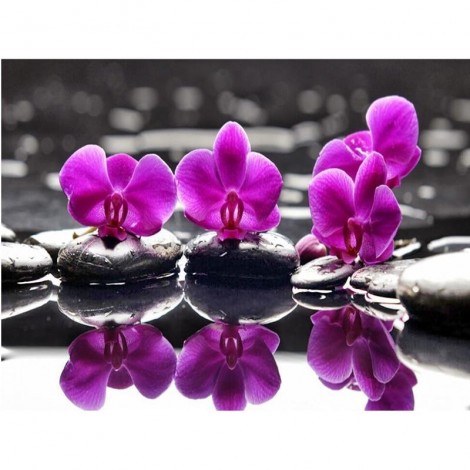 2019 New Hot Sale Embroidery Flower In Water 5d Diamond Painting Kits UK VM8703