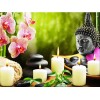 2019 New Hot Sale Flower Orchid Stone Candle 5d Diy Diamond Painting Kits UK VM9572