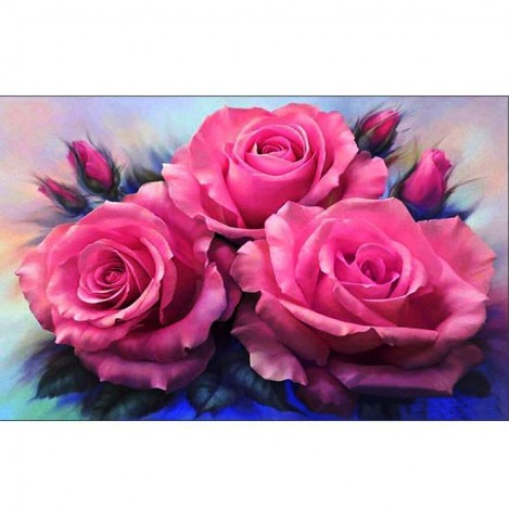 Pretty Oil Painting Styles Flower Diamond Painting Kits UK AF93344