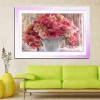 2019 New Hot Sale Red And Pink Flowers 5d Diy Diamond Painting Flowers Kits UK VM3023