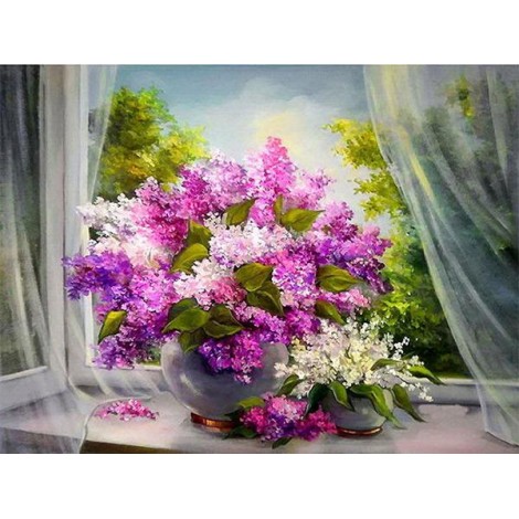 2019 New Hot Sale Colorful Flower 5d Diy Diamond Painting Flowers UK VM1158