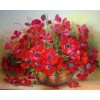 2019 New Hot Sale Fast Delivery Red 5d Diy Diamond Painting Flower Kits UK VM3605