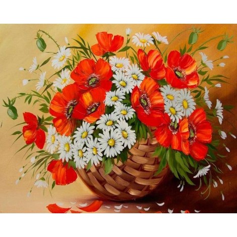 Oil Painting Style New Arrival Flower Diamond Painting Cross Stitch Kits UK VM7543