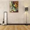 Best Oil Painting Style Yellow Sunflower Diy 5d Full Diamond Painting Kits UK QB5787