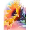 Plant Sunflower 5D Diy Watercolor Full Square Diamond Painting Kits UK NA0061