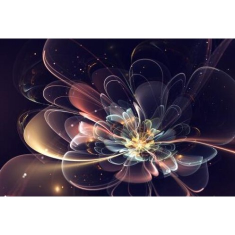Colors Abstract Flower Full Drill 5D DIY Diamond Painting Art Kits UK VM88812
