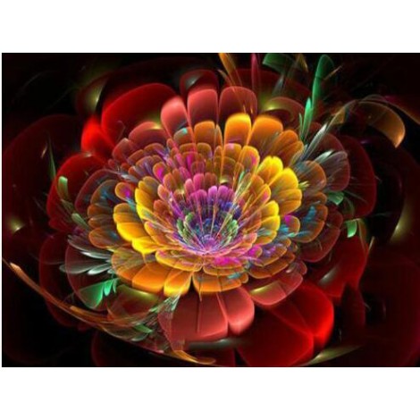 Colors Abstract Flower Full Drill 5D DIY Diamond Painting Art VM90811