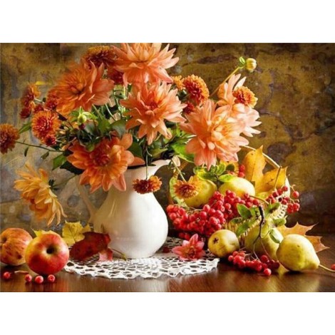 2019 New Hot Sale Colorful 5d Diy Diamond Pictures Flower Kits UK VM3626
