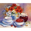 2019 New Hot Sale Red And White Diy 5d Embroidery Kits Flower UK VM3611