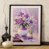 2019 Lavender And Pink Flowers 5d Diy Diamond Painting Cross Stitch Kits UK VM3668