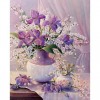 2019 Lavender And Pink Flowers 5d Diy Diamond Painting Cross Stitch Kits UK VM3668