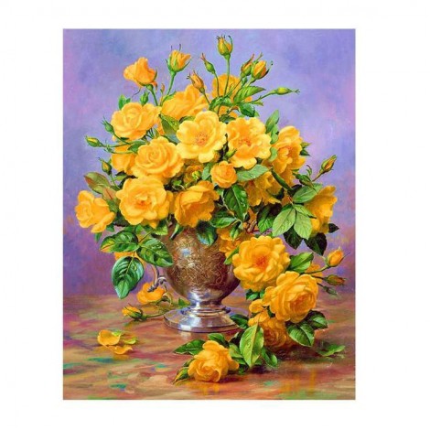 2019 New Hot Sale Wall Decor 5d Diy Diamond Painting Kits Flowers UK VM4013