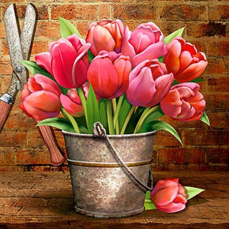 Cartoon Flower Pot 5D Diy Diamond Painting Kits Uk VM90724