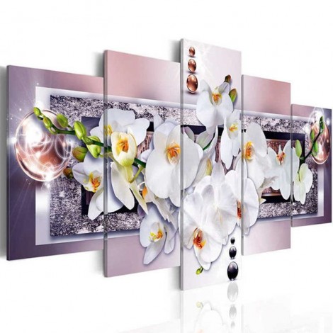 Orchid Flower Multi-Picture Full Drill 5D DIY Diamond Painting Kits VM92193
