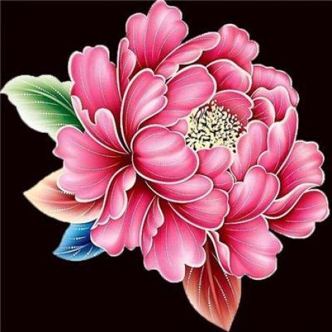 Special New Arrival Embroidery Pink Flower 5d Diy Diamond Painting Kits UK VM7340