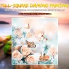 Hot Sale Pink Flowers And Butterfly 5d Diy Diamond Painting Kits UK VM7904