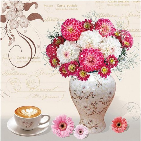Special Dream Flower Cheap Diamond Painting Cross Stitch Kits UK VM7524