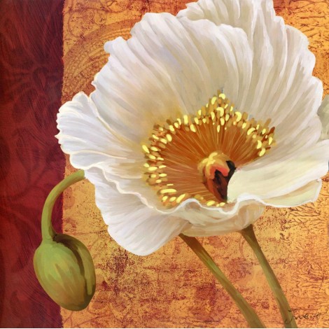 5d Rhinestone 2019 New White Flower Diy Rhinestone Painting kit UK VM8723