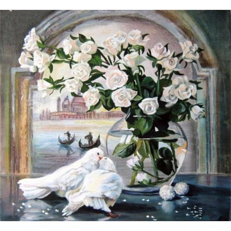 2019 Oil Painting Style Pigeon Cross Stitch 5d Diy Diamond Painting Kits UK VM20503