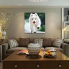 Best White Pet Dog Diy 5d Full Diamond Painting Kits UK QB5477