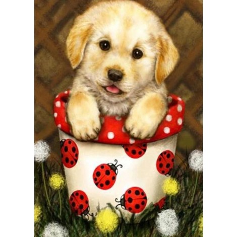 2019 Best Cartoon Pet Dog Embroidery Diy 5d Full Diamond Painting Kits UK QB5443