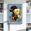 Best Oil Painting Style Pet Dog Diy 5d Full Diamond Painting Kits UK QB05493