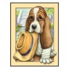 Best Cartoon Pet Dog Embroidery Diy 5d Full Diamond Painting Kits UK QB5445