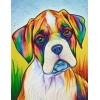 Watercolor Pet Dog Diy 5d Full Diamond Painting Kits UK QB5447