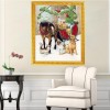 2019 Best Oil Painting Style Pet Dog Diy 5d Full Diamond Painting Kits UK QB5491