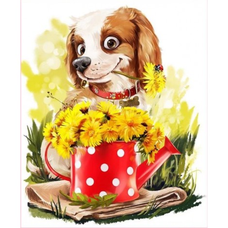 2019 New Best Oil Painting Style Pet Dog Diy 5d Full Diamond Painting Kits UK QB5462