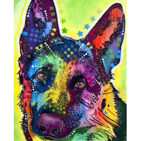 Special Bedazzled Dog Needlework 5d Diy Diamond Painting Kits UK VM09136