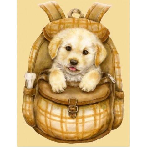 2019 New Hot Sale Diamond Line Painting Dog In Bag Diy Diamond Painting Kits UK VM09050