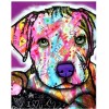 Best Birthday Gift Special Colorful Dog 5d Diy Diamond Painting Beads UK VM1938