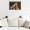 Oil Painting Styles Warm Little Girl Big Dog Diamond Painting Kits UK AF9378