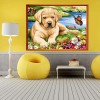 Best Oil Painting Style Pet Dog Diy 5d Full Diamond Painting Kits UK QB54524