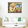 Best Oil Painting Style Pet Dog Diy 5d Full Diamond Painting Kits UK QB54524