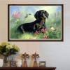 Best Oil Painting Style Pet Dog Diy 5d Full Diamond Painting Kits UK QB5471