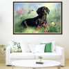Best Oil Painting Style Pet Dog Diy 5d Full Diamond Painting Kits UK QB5471