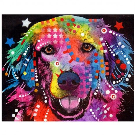Best Special Pet Dog Embroidery Diy 5d Full Diamond Painting Kits UK QB05436