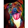 5D DIY Diamond Painting Colorful Dog Cross Stitch Rhinestone Mosaic Art VM90389