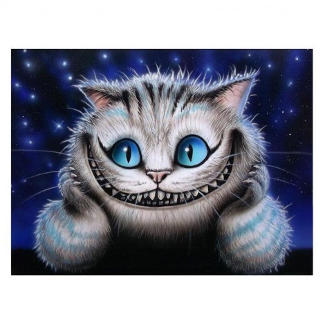 Cartoon Style Cat 5d Diy Cross Stitch Diamond Painting Kits UK QB6405