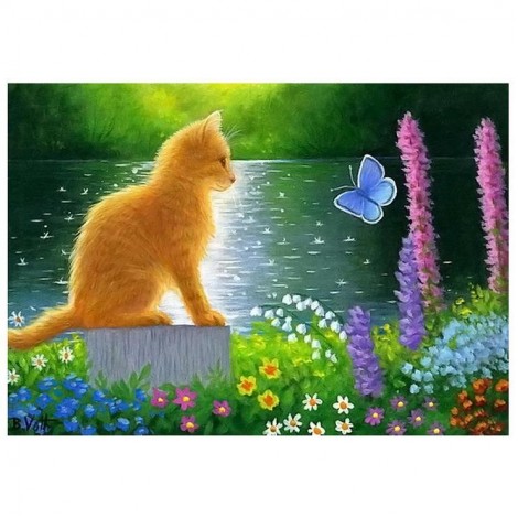 2019 Special Cat Pattern 5d Diy Cross Stitch Full Diamond Painting Kits UK QB7074